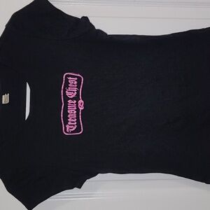 RARE Y2K Graphic tee w/pink glitter "Treasure Chest" Sz XL